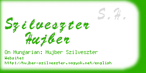 szilveszter hujber business card